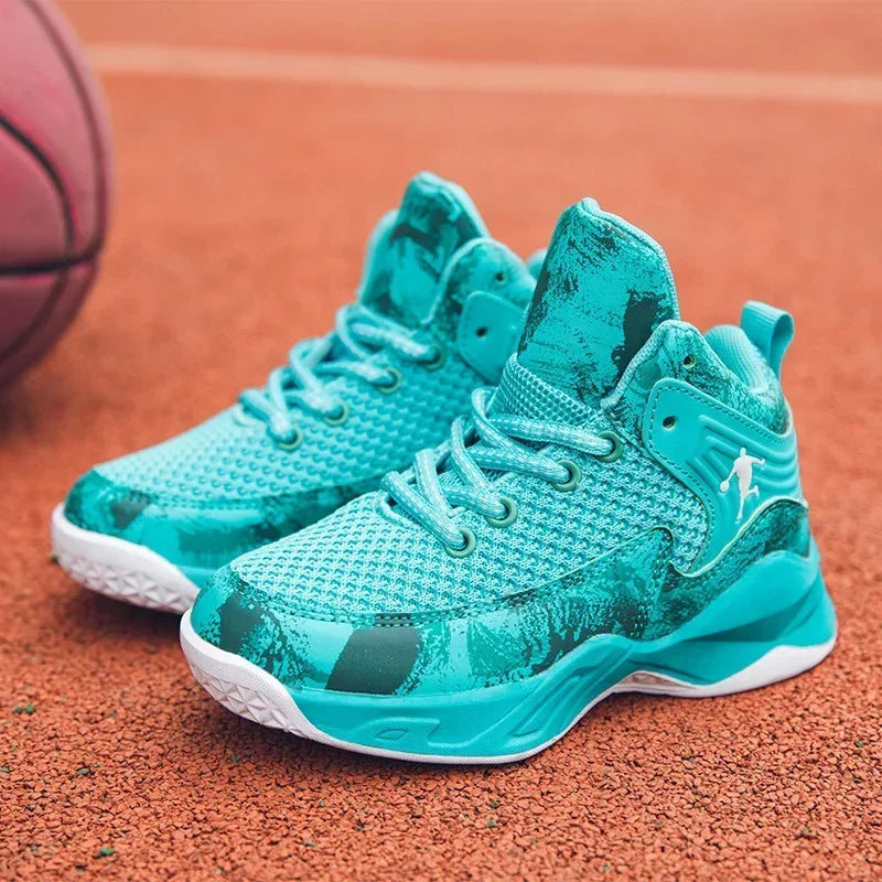 2025 Basketball Shoes for Kids Sneakers New Boys Brand Thick Sole Non-slip Children Sports Shoes Child Boy Basket Trainer Shoes
