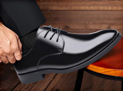 Lace Up Breathable In Summer Oxfords Shoes Social Shoe Male Pointed Toe Men's Formal Black 2025 Style Cheap Liquidation Official