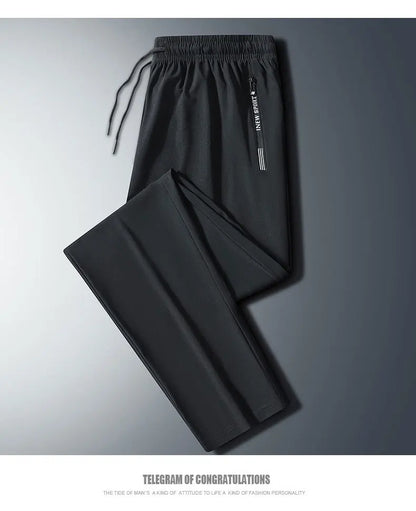 Running Pants Summer Breathable Fitness Sports Trousers Jogging Daily Casual Sports Pants Men  Ultra-thin Ice Silk Cool Pants