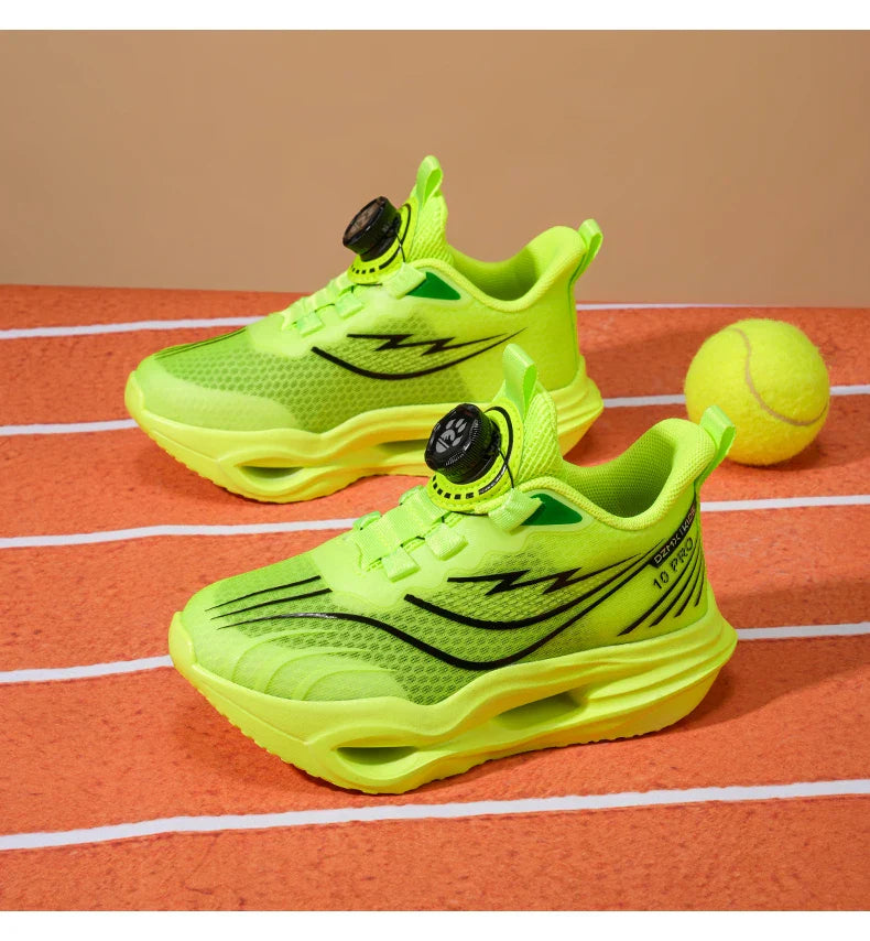 Children‘s Basketball Shoes Non-slip Breathable Sports Training Shoes Outdoor Lace-up Boys Girls Jogging Shoes Mesh Gym Sneakers