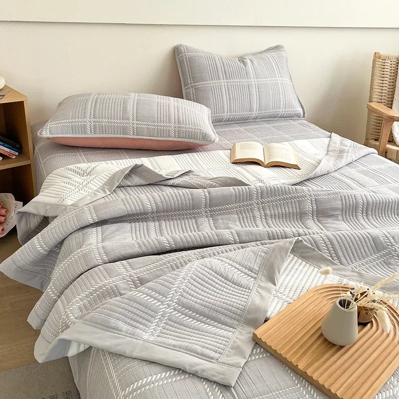 Summer blanket office nap sofa blanket air conditioner shawl blanket towel quilt dormitory summer cool quilt