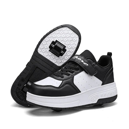 Ultra-Light Two Wheels Children's Sport Roller Skate Shoes For Kids Boys Girls Walking Running Sneakers Outdoor