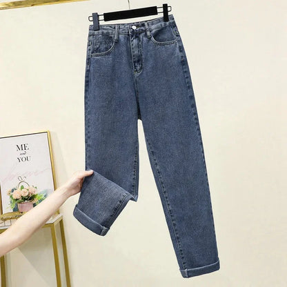 High-Waisted Straight-Leg Slimming Jeans