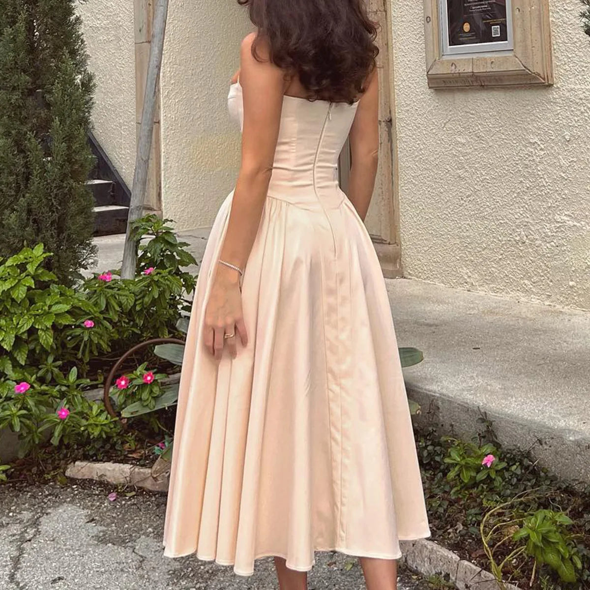 Summer Party Dresses 2025 New Arrivals Fit and Flare Elegant Midi Dress Red Night Date Dress
