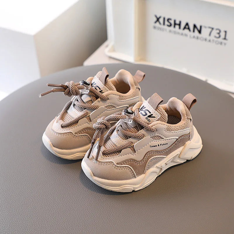 Children's Sneakers Spring Autumn Mesh Breathable School Running Sports Shoes for Boy Girl Causal Fashion Kids Basketball Shoes