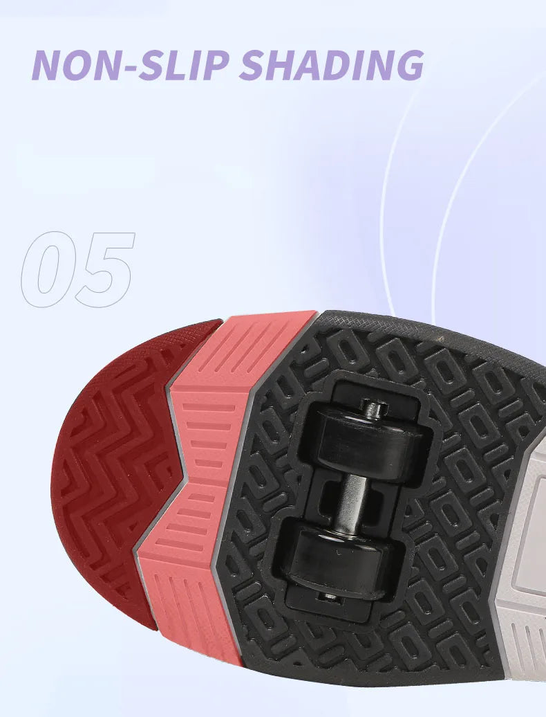 Children Roller Skate Shoes Kids Autumn Children Fashion Casual Sports Toy Birthday Gift Games Boys 4 Wheels Sneakers Girls