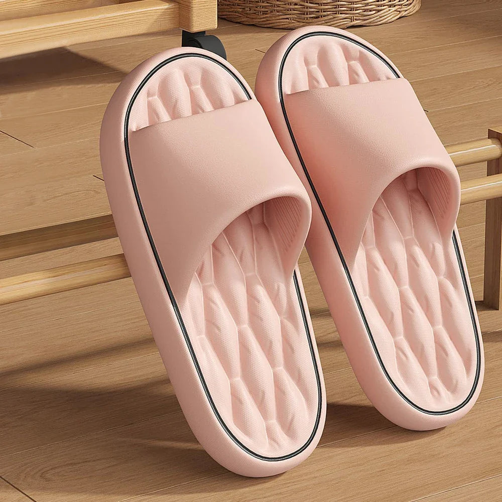 Fashion Summer Cartoon Home Shoes Non-slip Soft Slides Lithe Comfort Sandals Men Women Couple Slippers Trendy Slippers
