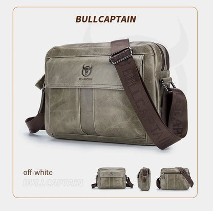 Genuine Leather Men's Crossbody Bag Large Capacity Casual Multifunctional Handbag A Fashion Business Briefcase