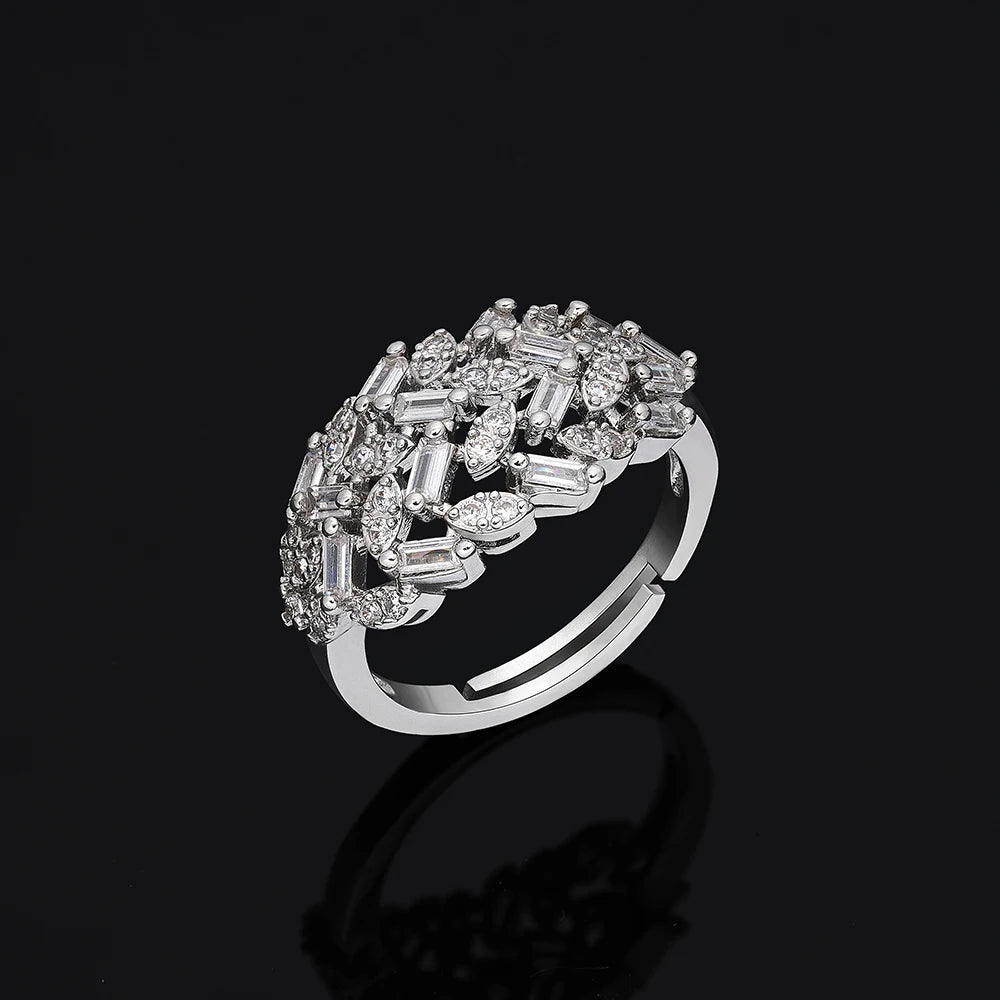 2025 Trendy 4 Pieces Bridal Zirconia Jewelry Sets for Women Party Gift Dubai UAE Wedding Jewelry Set