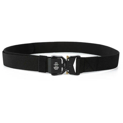 New Outdoors Belt Buckle Quick Release Elastic Belt Casual Tooling Training Belt Men's Trousers Belt
