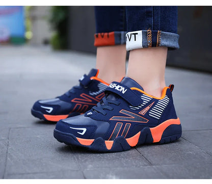Four Seasons Leather Kids Shoes Non Slip Outdoor Children Walking Sneakers Casual Boys Sport Tennis Size 28-39