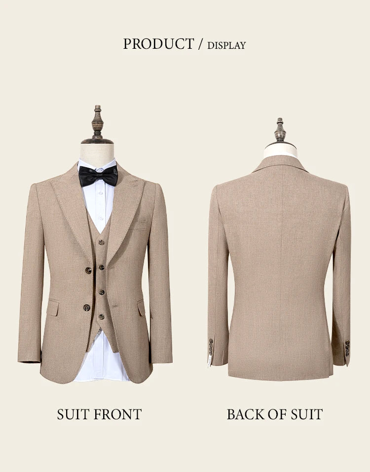 New 2 buttons on suit grey modern design mens office wear blazer coustime homme luxe Bead edge craftsmanship