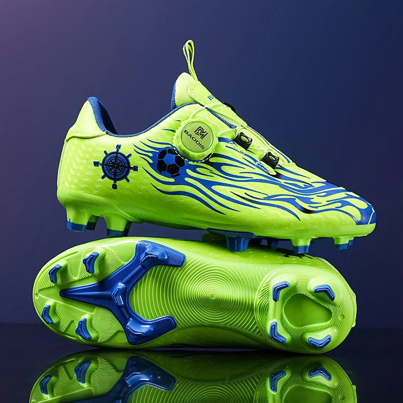 New Children Soccer Cleats Football Boots TF FG Anti-Slip Comfortable Training Shoes Outdoor Indoor Sneakers for Kids Boys Girls