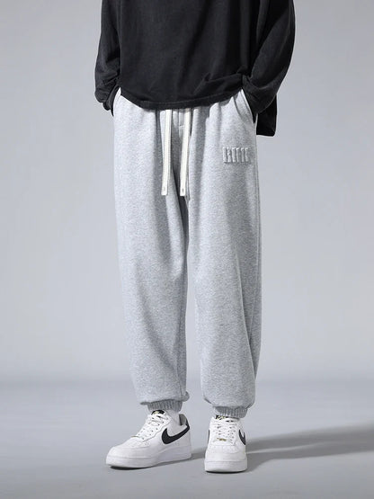 Men's Jogger Cotton/Polyester Sweatpants Big Size 8XL 7XL 6XL Sports Baggy Pants Sting Banding  Hip Hop Loose Harem Trousers