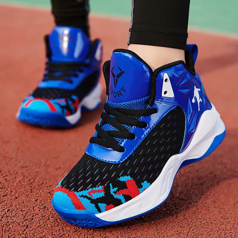 2024 New Children's Basketball Shoes for Boys Non-slip Kids Sport Shoes Wear-resistant Outdoor Kids Girls Sneakers Trainers