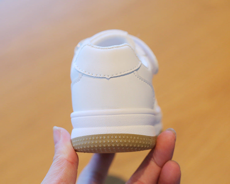 Children's Casual Sneakers 2024 New Comfortable Single Shoes Baby Boys Girls Toddler Small White Shoes Tenis Sports Board Shoes