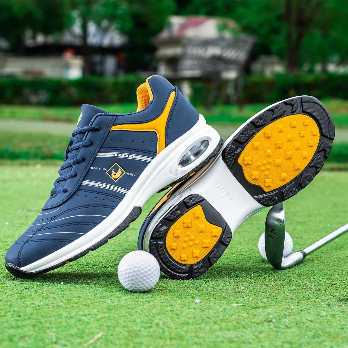 Men Golf Shoes Casual Breathable Waterproof Non-slip Golf Outdoor Training Shoes