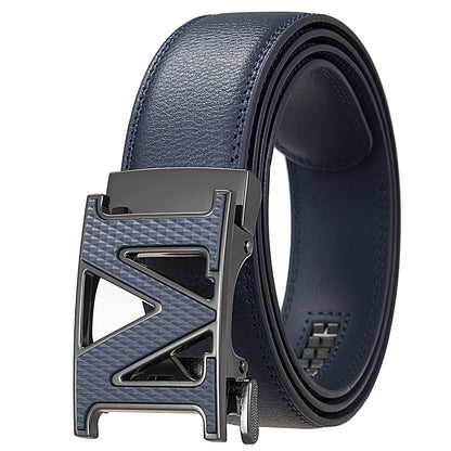 Luxury Brand Men's Belts High Quality Genuine Leather Belts for Men Metal Automatic Buckle Casual Business Male Waistband 3.5cm