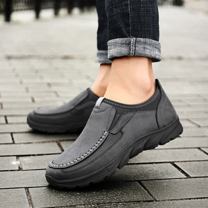 Sapatos Casuais Masculinos Respiráveis Mocassins Tênis Moda Confortável Plano Feito à Mão Retrô Lazer Mocassins Sapatos Masculinos