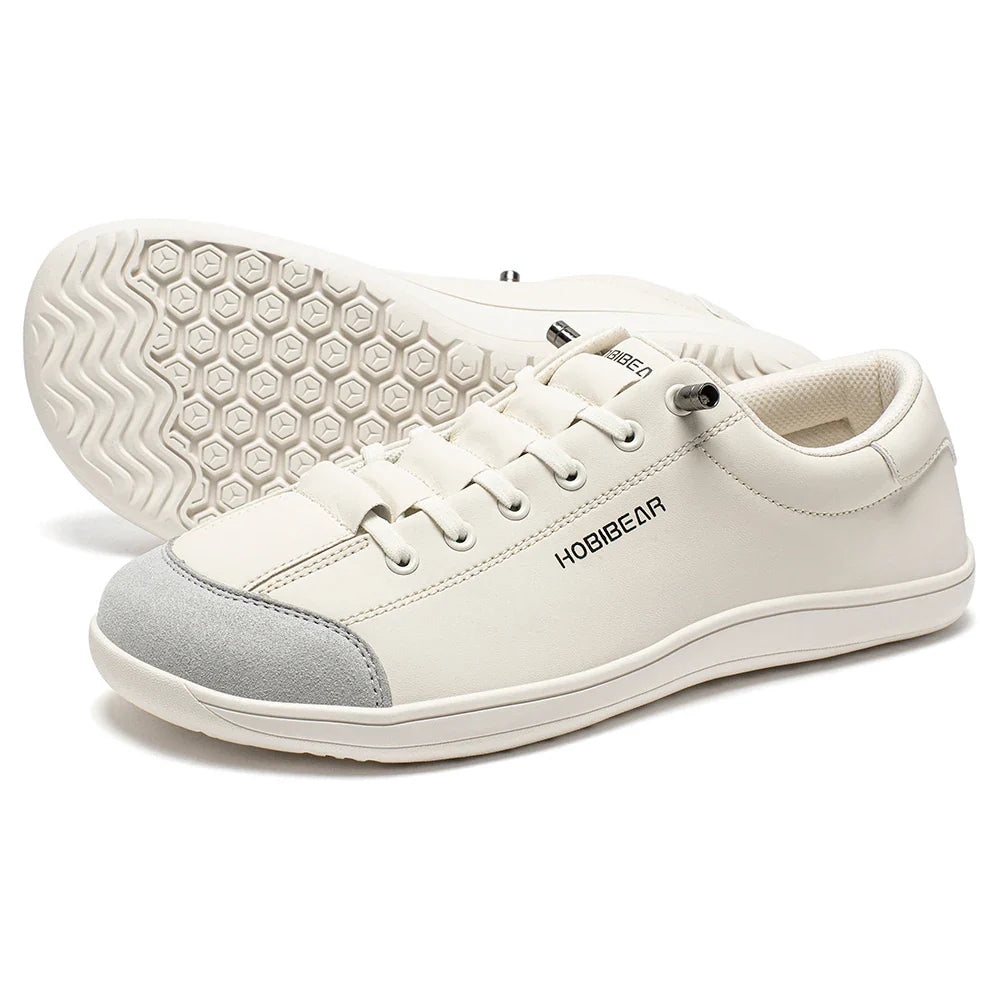 Barefoot Shoes Unisex Wide Toe Artificial Leather Sneakers Zero Drop Slip On Outdoor Lightweight Comfortable Shoes