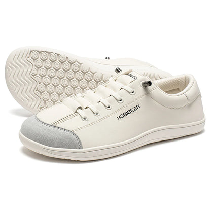 Barefoot Shoes Unisex Wide Toe Artificial Leather Sneakers Zero Drop Slip On Outdoor Lightweight Comfortable Shoes