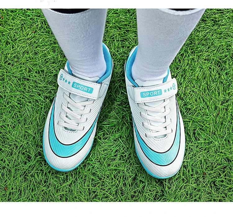 New Men Kids Soccer Shoes Cleats Ultralight Non-Slip Grass Adult Professional Football Boots Boys Training Shoes Drop Shipping