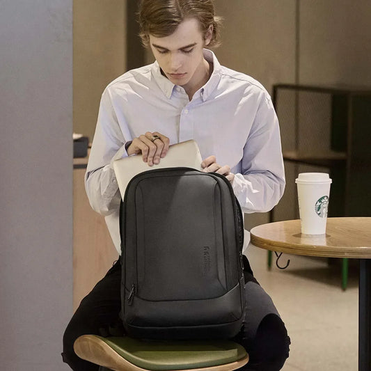 Multifunctional Men's Backpack 15.6" Laptop Backpack Waterproof Large Capacity Work Travel Backpack with USB Port