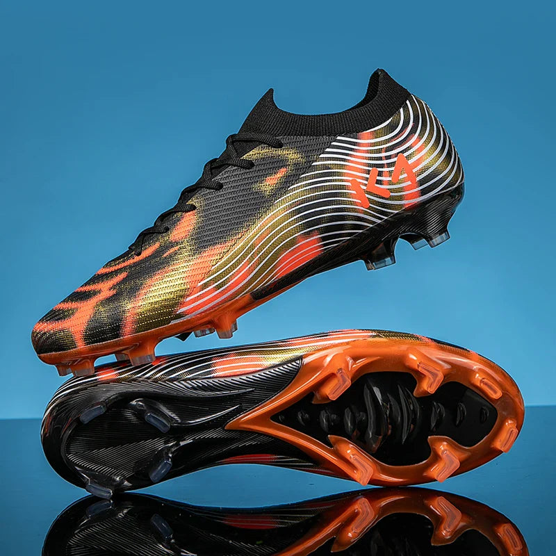 New Men Soccer Shoes Match Outdoor Sneakers Grass Cleats Hot-selling Football Boots Non-Slip Boys High-quality High-top Light