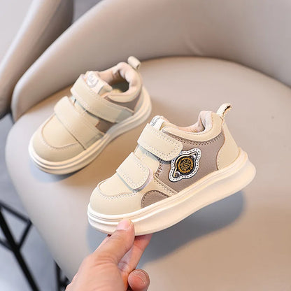 Autumn Winter New Children's Sports Shoes Boys' High Top Board Shoes Girls' Little White Fashion Children's Basketball Shoes
