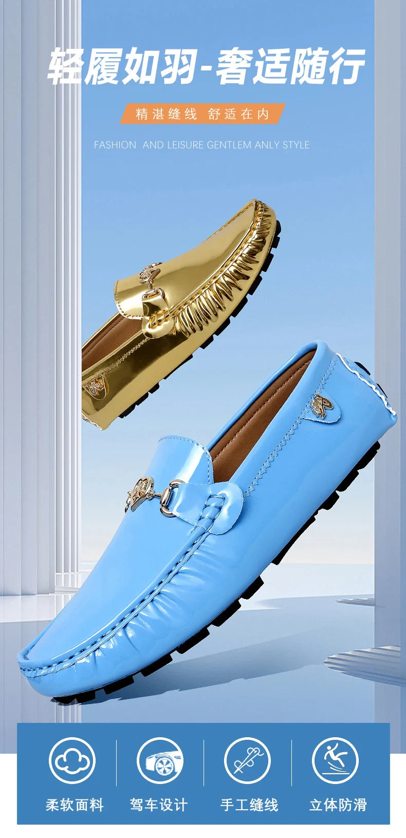 Shoes Women's 2025 New Soft Sole Slip-On Lazy Loafers Handmade Trbottomy Easiest for Match Men's Casual Driving Shoes