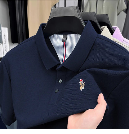 High end brand 100% cotton short sleeve polo shirt luxury pony embroidery men's summer comfort fashion designer new Paul T-shirt