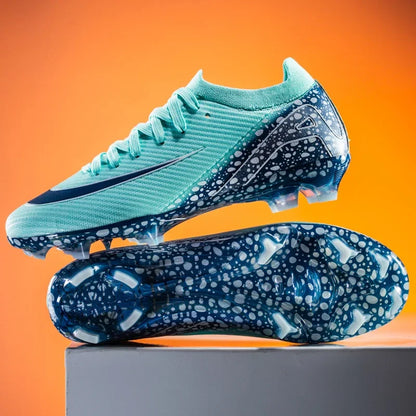 New Men Women Professional Football Boots Cleats Grass Training Match Sport Soccer Shoes FG/TF Ultra-light Non-slip Unisex