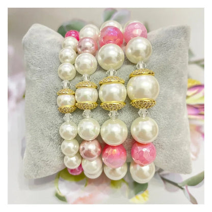 20pcs 8/10/11mm Cubic Zirconia Pave Beads Caps Spacers for Bracelet Necklace Earring Making  Gold-Plate Jewelry Accessory Supply