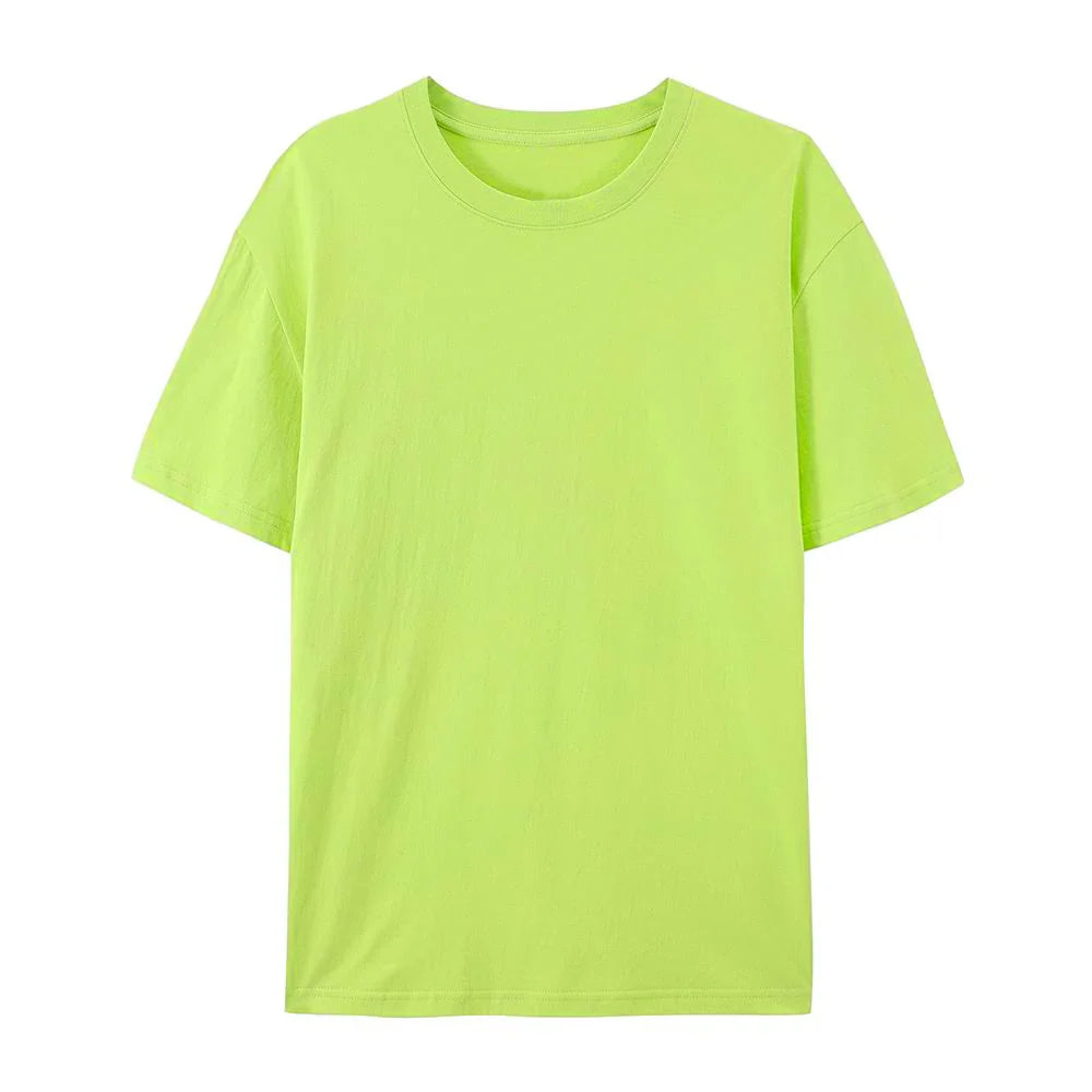 100% Cotton Solid T-shirts Summer Casual Women Sporty Short Sleeve Tees Fashion White Black Clothing Loose O-Neck Female Tops