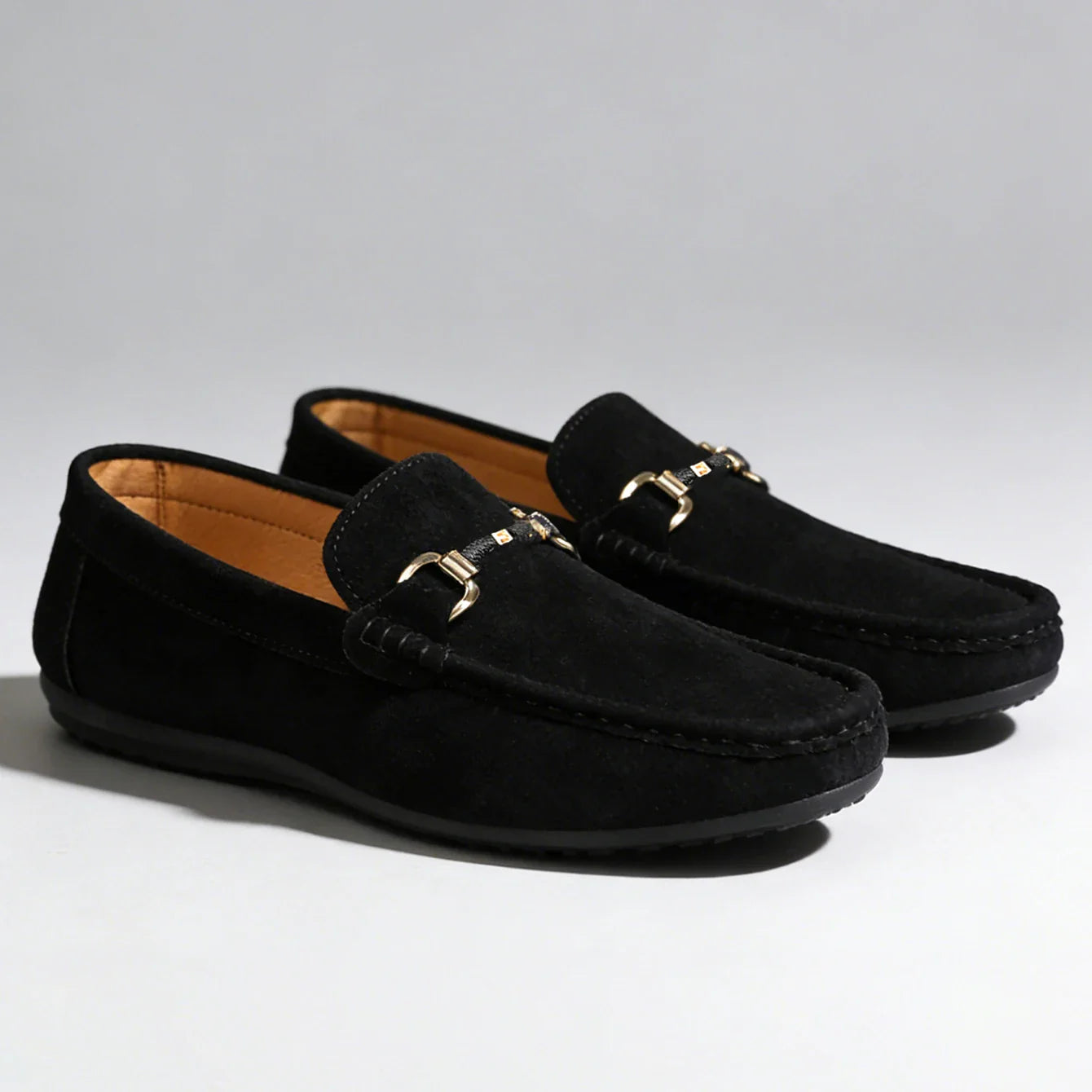 Classic Men's Suede Slip On Loafers Preppy Lightweight Breathable Wallking Driving Shoes Comfort Fashion Outdoor Men's Sneakers