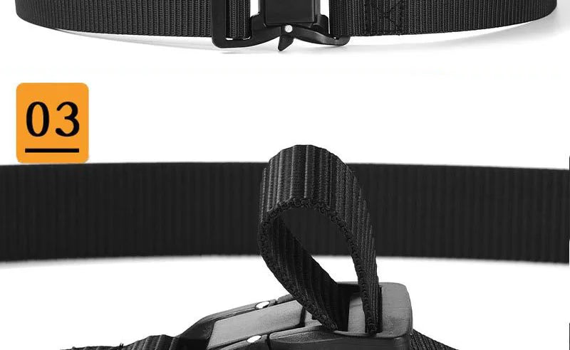 Plus Large LONG Size 125 140 160 180cm Men's Belt Canvas Multi-functional Tactical Quick Release Magnetic Alloy Buckle Belts