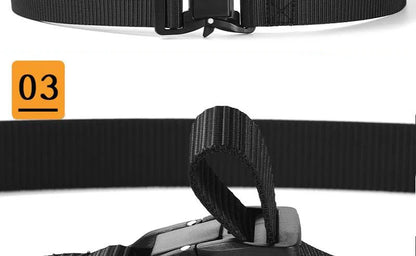 Plus Large LONG Size 125 140 160 180cm Men's Belt Canvas Multi-functional Tactical Quick Release Magnetic Alloy Buckle Belts