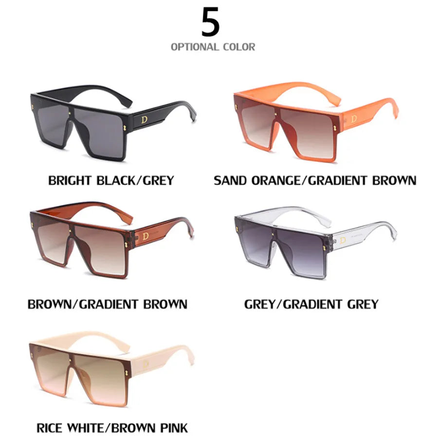 New Fashion Square Sunglasses For Women Men Oversized Frame Luxury Brand Disigner 2021 Sun Glasses UV400 Wholesale