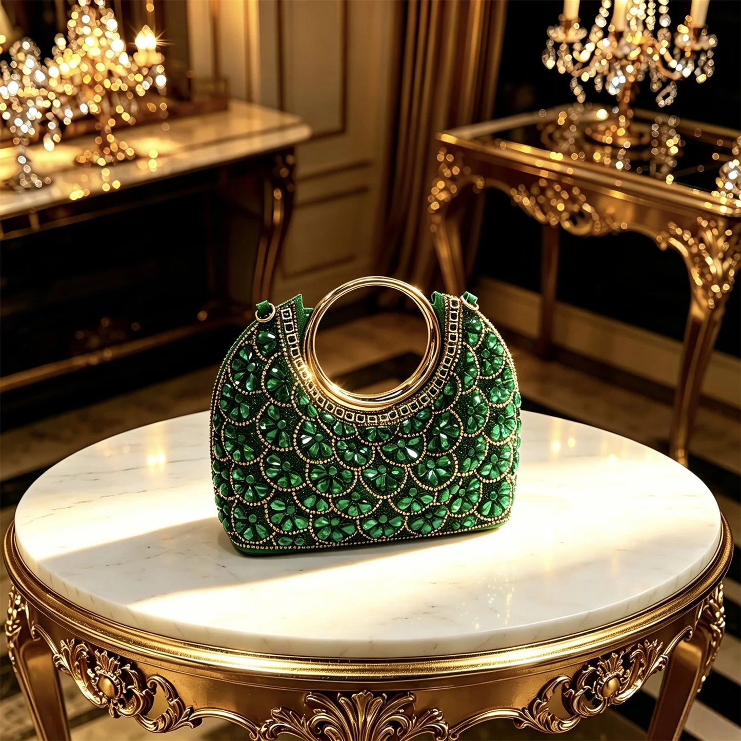 2026 INS Italian Design Elegant Fuchsia Rhinestone Pointed Toe High Heels with Matching Handbag Set - Perfect for Weddings