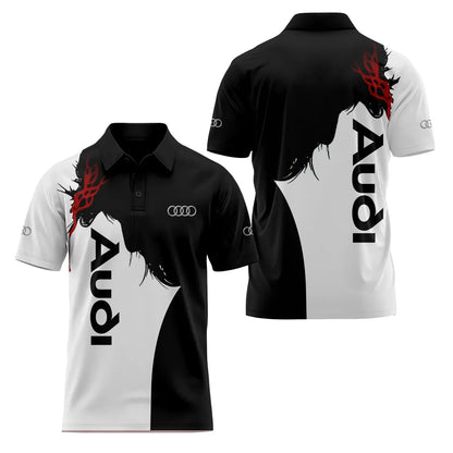 3D Printed Short-Sleeved Polo Shirt Casual High-Quality Sports Fashion T-Shirt with Collar