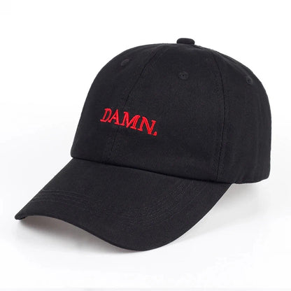 Hats for men and woman Embroidered DAMN. Dad Hat Hip Hop Stitched Kendrick lamar Unstructured Rapper Snapback Baseball Cap