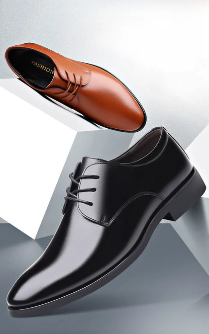Lace Up Breathable In Summer Oxfords Shoes Social Shoe Male Pointed Toe Men's Formal Black 2025 Style Cheap Liquidation Official
