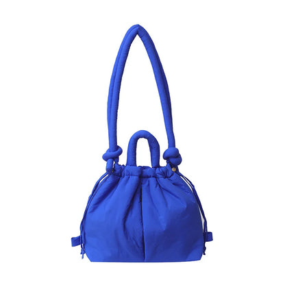 Fashion Casual Large Capacity Puffer Tote Bag Designer Padded Nylon Women Shoulder Bags Handbags Knotted Strap Crossbody Bags