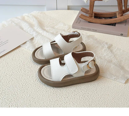 2026 Children Casual Beach Shoes for Girls Boys Summer New Fashion Korean Style Soft Sole Anti-slippery Versatile Roman Sandals
