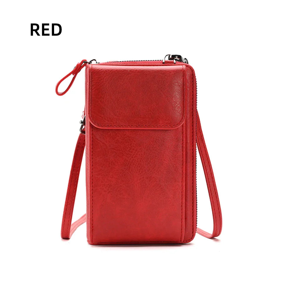 Fashionable single-shoulder bag, versatile crossbody bag, colorful mobile phone bag, large-capacity coin purse