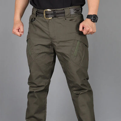 New Casual Tactical Pants Men Cargo Pants Multi Pockets Safari Style Trousers Waterproof Male Streetwear Hiking Plus Size S-6XL
