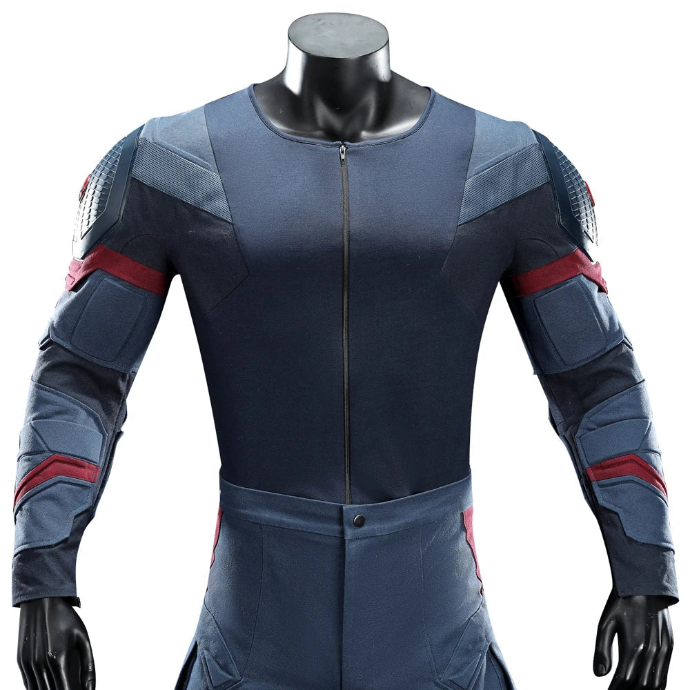 High Quality Adult Superhero Captain Steven Rogers Cosplay Costume Battle Uniform Costume  Halloween Carnival Helmet Boots