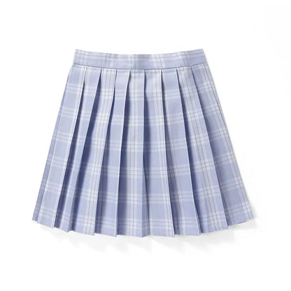 Summer Women High Waist Pleated Plaid Skirts Mini Tennis Skirt Harajuku JK Japanese School Uniform Short A-Line Mini Skirt Girl
