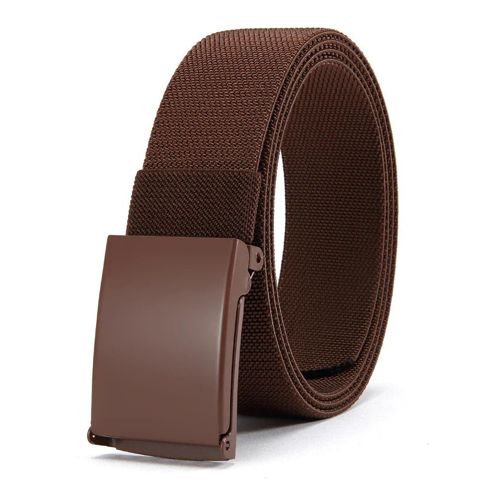 Men Female Belts Military Nylon Adjustable Belt Outdoor Travel Tactical Waist Belt with Plastic Buckle for Pants 125cm