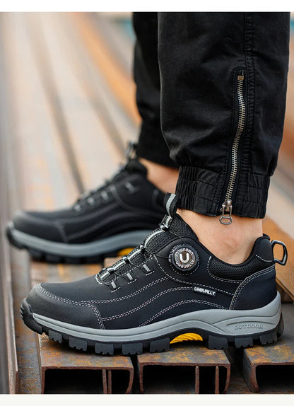 Men's Steel Head Safety Shoes Puncture And Smash Resistant Lightweight Sole Breathable Upper for Outdoor Workshop Work Shoes
